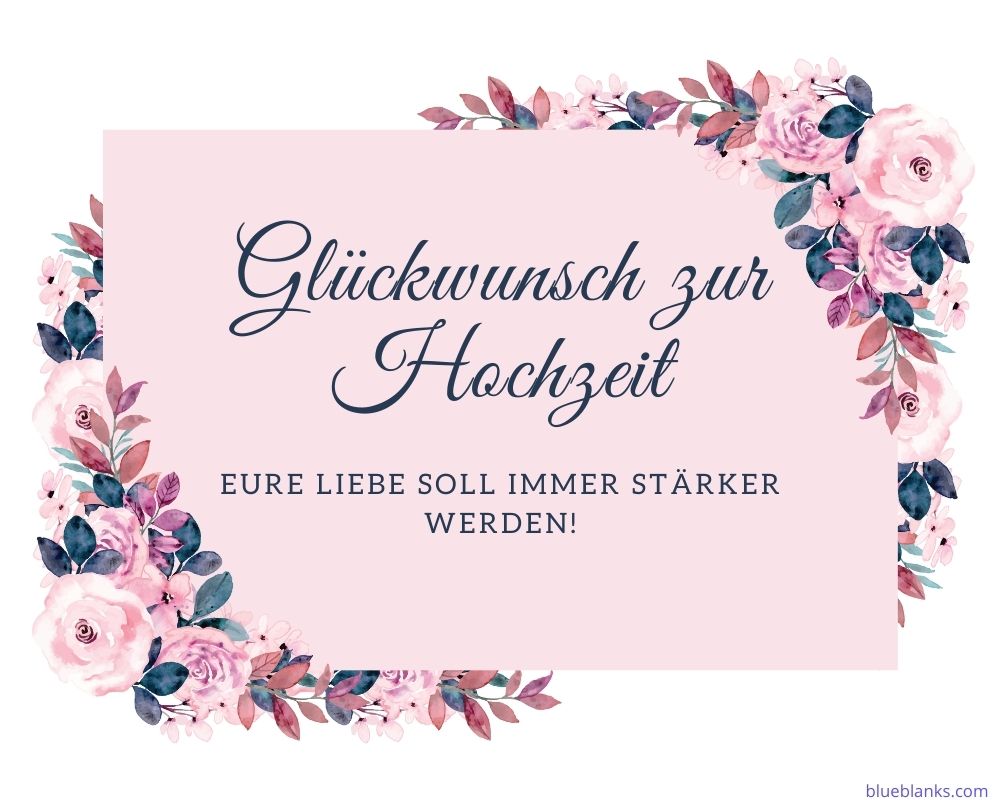 Glückwünsche zur Hochzeit