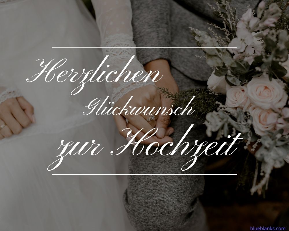 Glückwünsche zur Hochzeit
