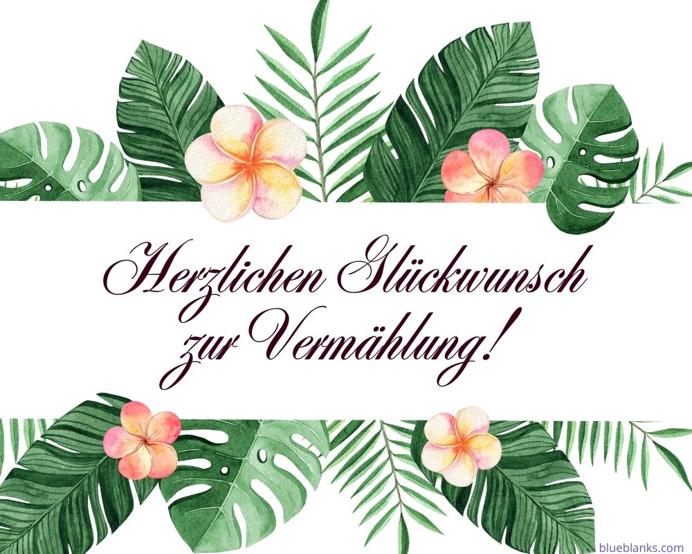 Glückwünsche zur Hochzeit