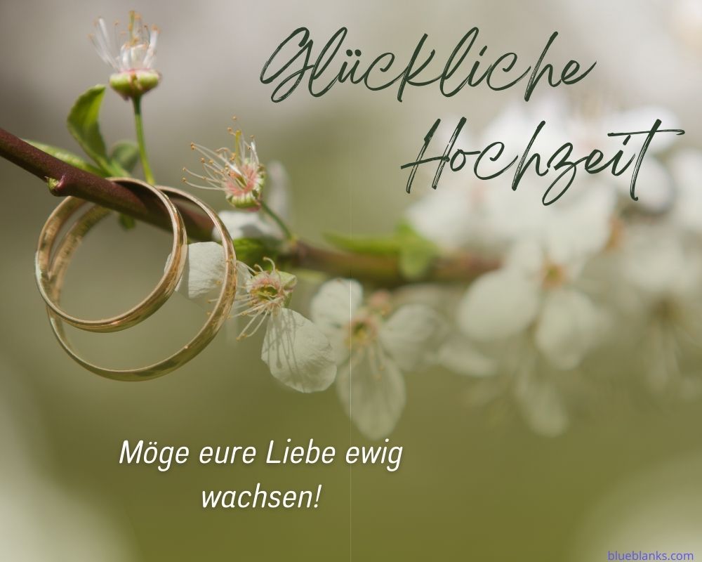 Glückwünsche zur Hochzeit
