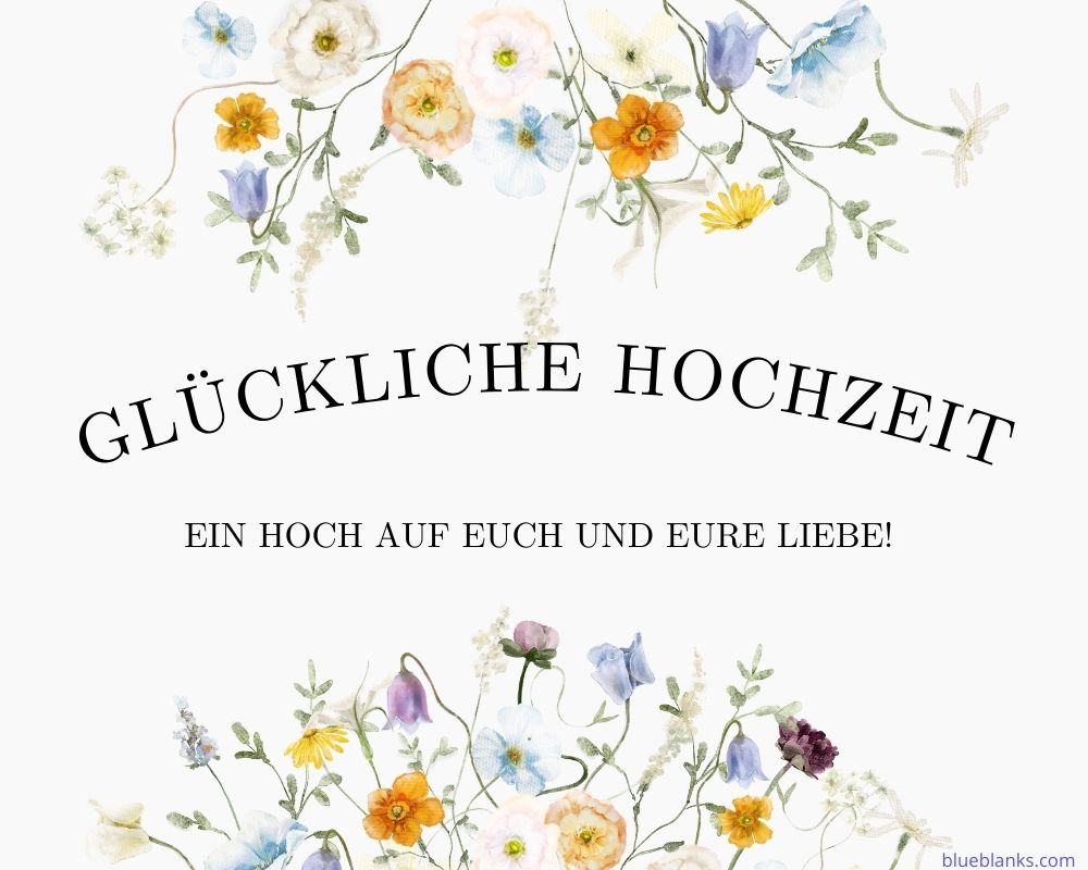 Glückwünsche zur Hochzeit