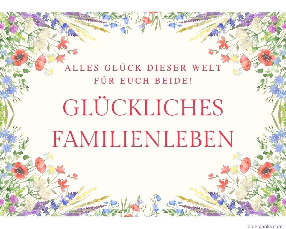 Glückwünsche zur Hochzeit